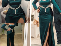 Rochie Lunga Verde Smarald