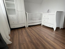 Mobilă copii lemn masiv cu pătuț