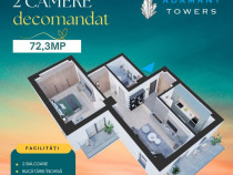 Apartament 2 camere | decomandat | tip 2E | 72.3mp | Sos Nicolina Iasi