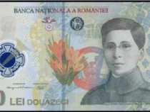 Bancnote 20 lei pentru colectionari cu Ecaterina Teodoroiu