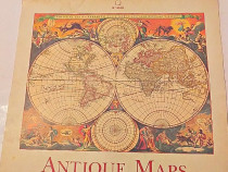 Calendar vechi Antiques Maps an 1998,tipar Germania,vintage