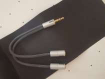 Adaptor audio Hama Aluline jack 3.5 mm, stereo - 2x mufe 3.5