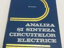 Analiza și sinteza circuitelor electrice/ ad. mateescu/ 1975