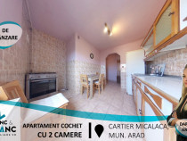 PREȚ REDUS Apartament cochet cu 2 camere, în Micalaca(ID: 26590)