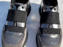 Pantofi sport GEOX Doralea culoare gri și argintiu