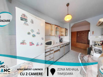 Apartament luminos cu 2 camere,în zona Mehala(ID: 28456)