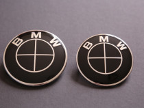 Stema sigla emblema BMW capota portbagaj Full Black