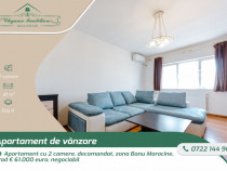 Apartament cu 2 camere, decomandat, zona Banu Maracine, Arad