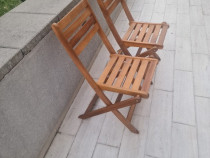 Set 6 buc scaune pliante de lemn