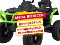 ATV Electric Copii 3-6 Ani AIR 0906 90W cu Anvelope #Negru-Verde