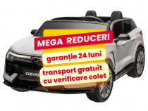 Masinuta Electrica 2 Copii 1-7 Ani Chevrolet Blazer 4x4, Roti Moi Alb