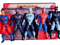 Set format din 5 super eroi pentru copii Spider Man Bat Man Super Man