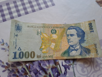 Bancnota 1000 lei, din 1998 cu Mihai Eminescu!