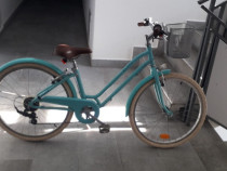 Bicicleta verde menta ELPOS500 de fete/femei marime 24