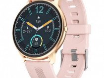 Smart Watch Lw11 Roz IP68 Impermeabil Oxigen din sânge Ritm cardiac