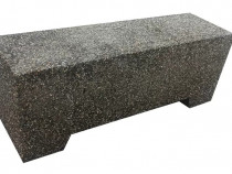 Banca din beton cu aspect de piatra de rau 120x45x35 cm