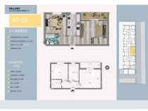 Aartament Decomandat 2 Camere ultrafinisaje constructie 202