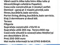 Casă pe trei nivele Alba Iulia în cartierul Cetate Str.Calea Moților