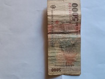 Bancnota 5000 lei An 1998 "LUCIAN BLAGA"