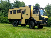 Automobil de expediție Mercedes Benz model 1922 4x4 tracțiune integ.