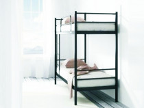 Pachet Promoțional: Pat Etajat Metalic + 2 Saltele + Set  Lenjerie