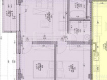 Apartament cu 3 camere, 60,59 mp, într-un bloc nou, zona-ul