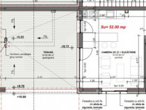 Apartament 2 camere terasa 56 mp ,bloc nou Premium Apahida