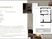 Apartament cu o camera, decomandat, gradina de 62 mp, zon...