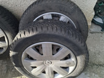 4 roti de iarna cu jante si capace originale Renault 175/65 R14