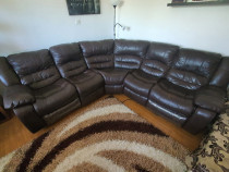 Particular canapea coltar din piele