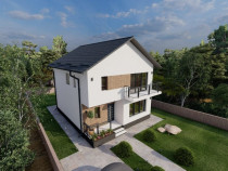 Vila individuala | P+1E | 4 camere | 3 bai | Teren 425 mp
