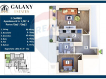 COMISION 0% Apartament 2 camere/ Tractorul / Galaxy Estate