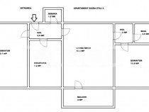 Apartament de vanzare zona Dioda cu 3 camere si balcon