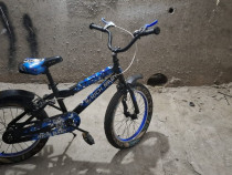 Bicicletă copii 3-9 ani - 18 inch, roți ajutătoare + cadou casca