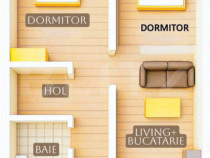 Apartament de vanzare, cu 3 camere, zona Lunca Cetatuii