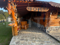 Cabana din lemn rotund, 2 camere, 140 mp, teren 2800 mp, Pal