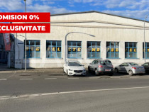 Hala 430mp cu vitrina 21m si birouri zona circulata Piata Cl