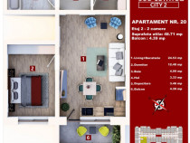 Studio 49 mp + balcon