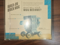 Cană tip LEGO – Build-On Brick Mug, nouă