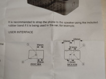 Boxa portabila Touch Speaker cu tehnologie NFA (Near Field Audio).