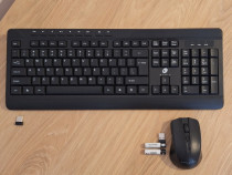 Tastatura și mouse wireless Myria + 2 baterii 3A
