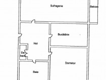 Apartament 2 camere decomandat - str.Babadag -54 mp!