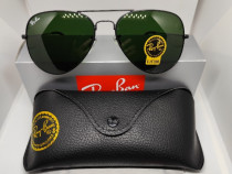 Ochelari de soare Ray Ban Aviator 3026 Black Frames 62 mm