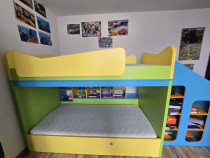 Pat suprapus cu topogan