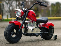 Motocicleta Kinderauto Old School, 300W, 24V, cu roti gonflabile RED
