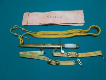 Stilet ofițer r.s.r+ accesorii/ anii 1970