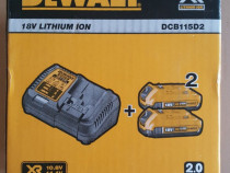 DeWalt DCB115D2-QW XR Li-Ion 18V kit set acumulatori baterii