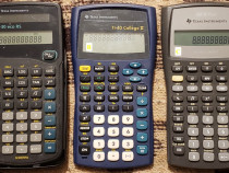 Trei Calculatoare Științifice, de mână. "Texas Instruments".