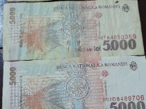 3 bancnote 5.000 lei Lucian Blaga 1998