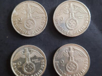 Monede argint naziste rare 2 Reichsmark 1936 Germania